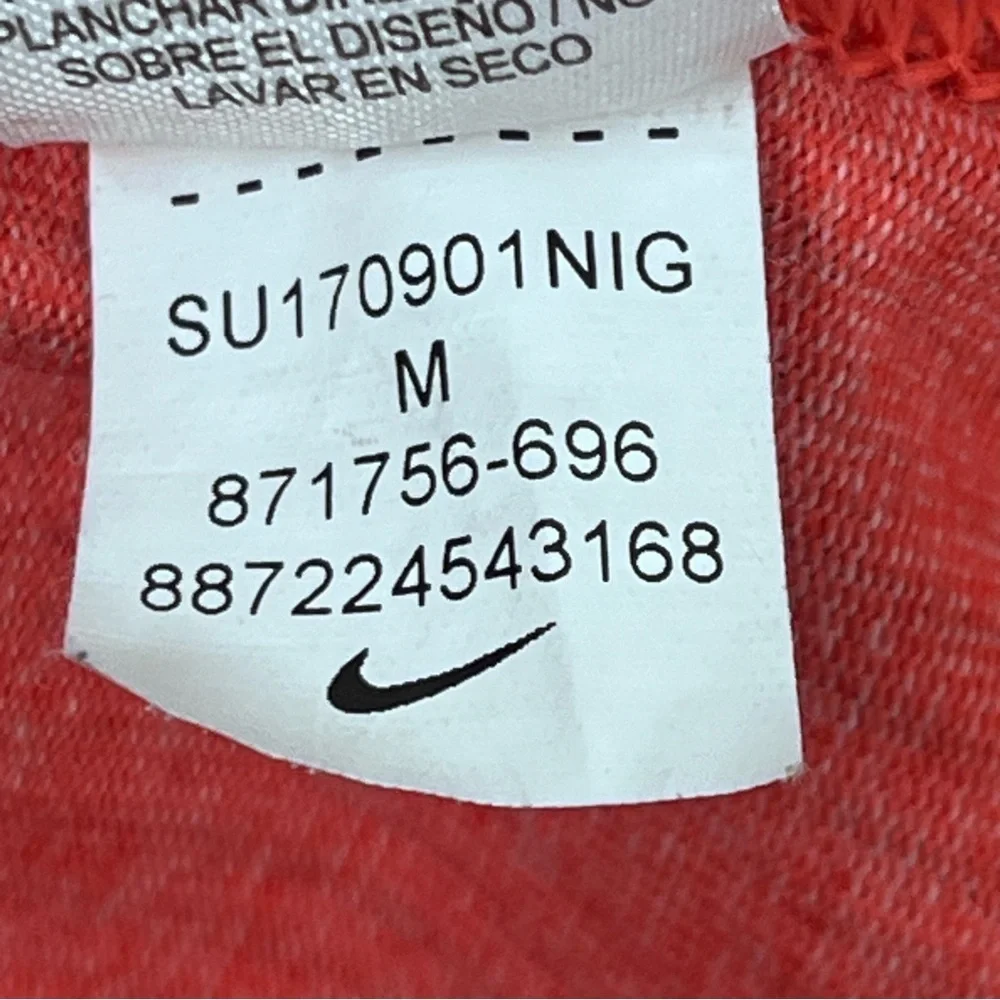Nike Women's Leg-A-See Crimson Striped 7/8 Just Do It Leggings 871756 Size M